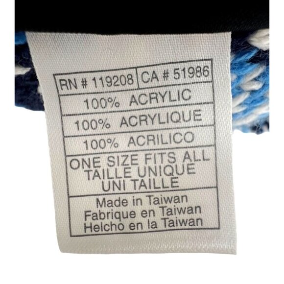 NFL Los Angeles Chargers Reebok Pom Pom Hat Fair Isle Design Unisex - Picture 5 of 6